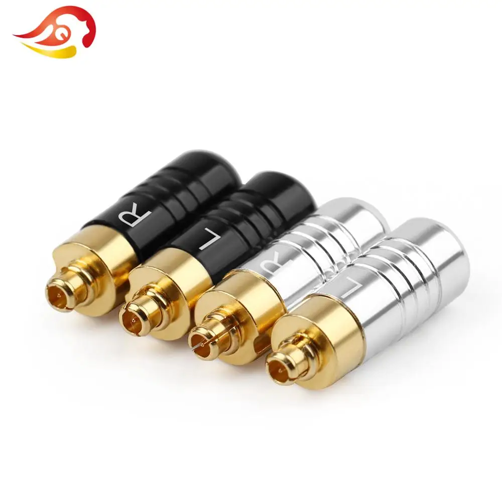 QYFANG штырь для наушников DIY Аудио разъем 24K позолоченный медный адаптер гарнитуры