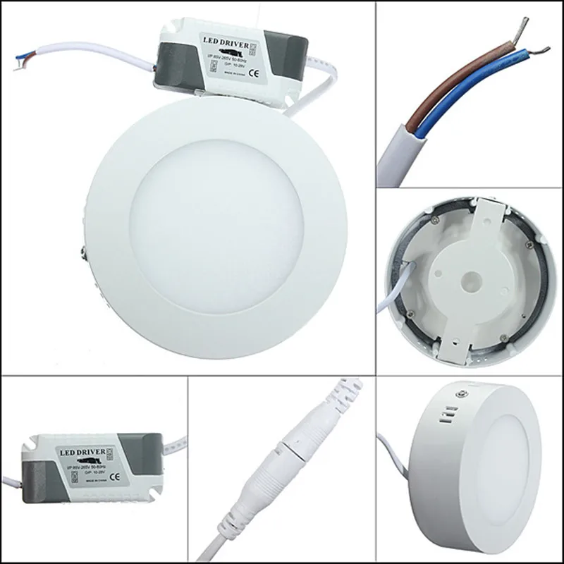 

9W/15W/25W Round LED lamp Led indoor Light Surface Mounted Downlight lighting ceiling Spot light AC 85-265V + Driver