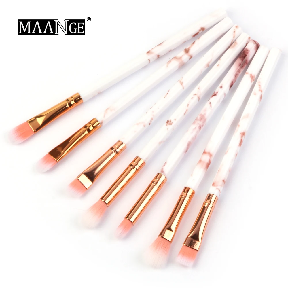 7pcs-pink 7/10 шт. кисти для макияжа многофункциональная косметика макияж, кисть для консилера, кисть теней Фонд кисти для макияжа Набор инструментов набор кисточек для макияжа бровей - Handle Color: 7pcs-pink