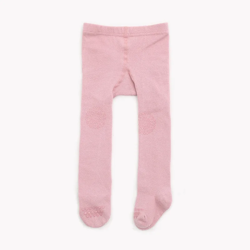 Pink Модные хлопковые детские колготки для девочек и мальчиков, противоскользящие детские колготки для ползания, гольфы, детские колготки для новорожденных до 4 лет - Цвет: Pink