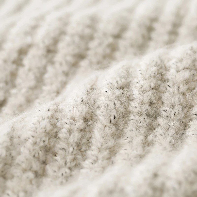 Мужской Свободный пуловер без маркера теплый вязаный свитер с круглым вырезом и