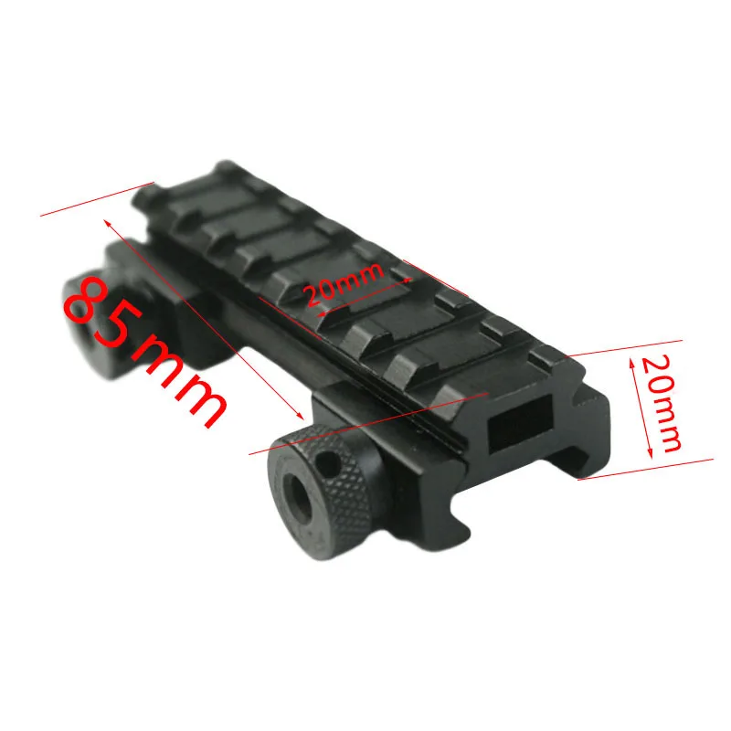 Ультра компактный прозрачный переходник с 8 слотами плоский верх 1/2 (0 5)|rail