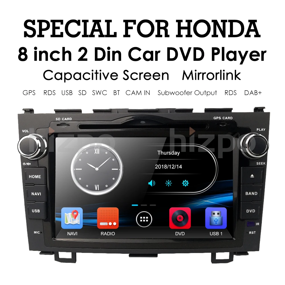 Подходит для HONDA CRV 2008 2009 2010 2011 gps Navi " автомобильный стерео dvd-плеер радио карта Автомобильный мультимедийный плеер монитор Autoaudio CAM DAB BT
