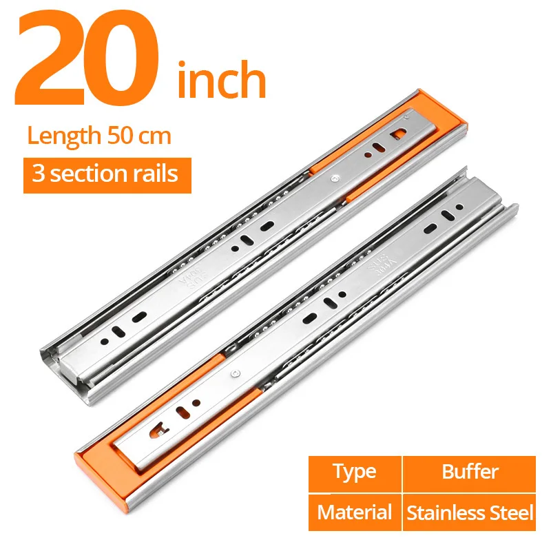 Направляющие KAK для ящиков 10-22 дюймов