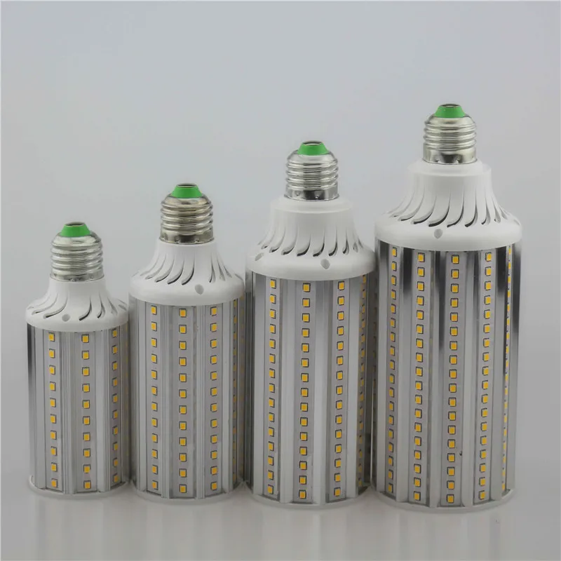 Супер яркий Алюминий тепла 30 Вт 40 60 80 Светодиодные лампы E27 E40 110 В 220 кукуруза