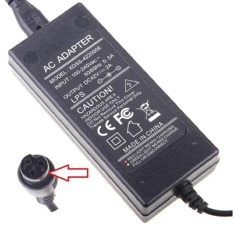 Авиационная головка 42 в 2 А зарядное устройство с тремя отверстиями адаптер для