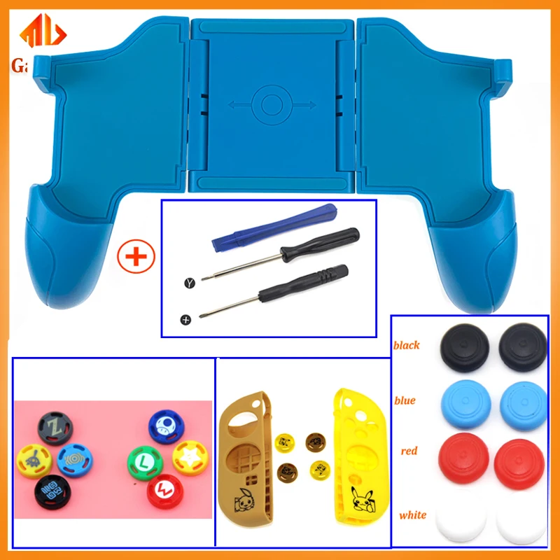 Black Stretch Clip for Nintend Switch Multifunction Gamepad Console Grip with Foldable Joystick 2 Game Card Storage socket | Электроника