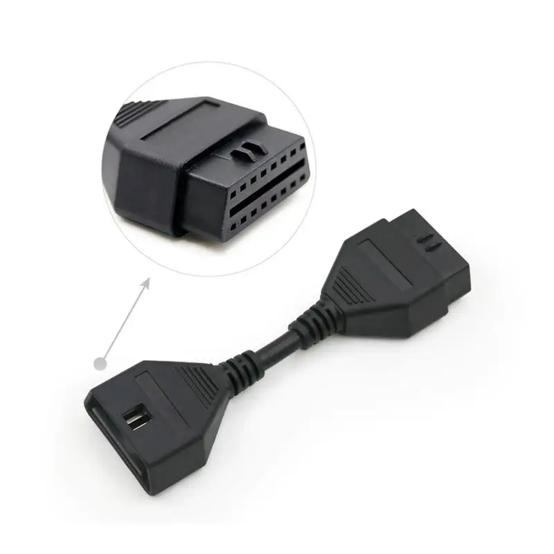 Обед X431 автомобиля OBD OBD2 14 см 16Pin соединитель для удлинителя авто легко инструмент