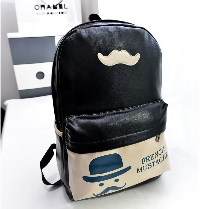 2014 new fashion PU leather shoulder bag pattern Korean wholesale handbags schoolbags | Багаж и сумки