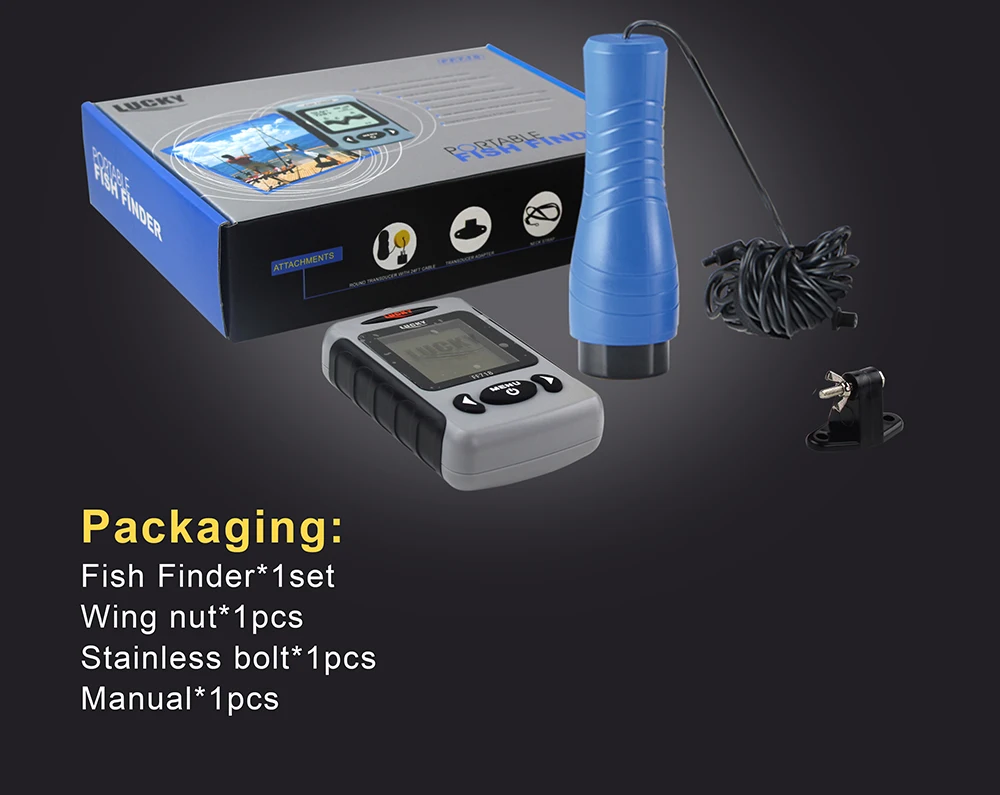 ЖК кабель для видеосъемки 200 кГц/83 кГц двойной сонар частота 100 м детектор рыбы