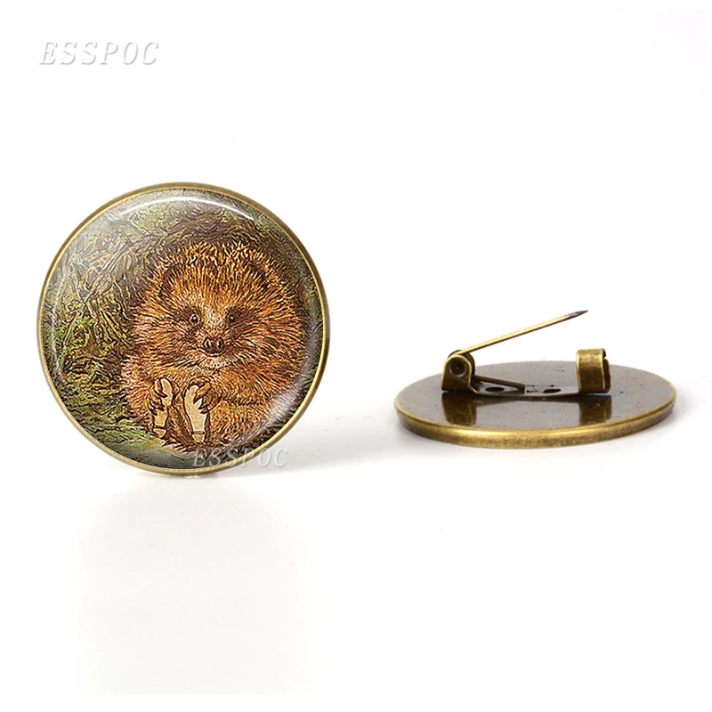 Винтажная брошь в виде ежика специальные булавки животных винтажные ювелирные