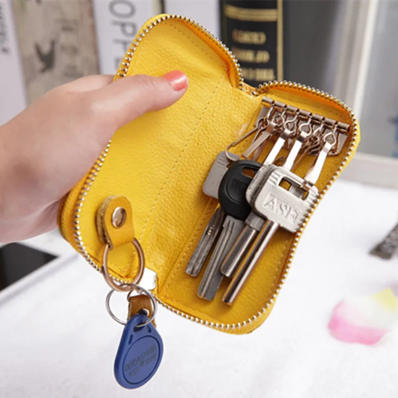 DISNOCI модные кошельки для ключей из яловичного спилка автомобильный держатель