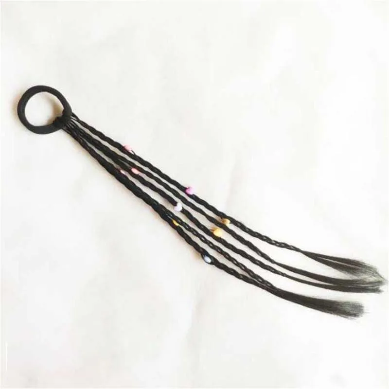 Lovely Heart Wig Ring Elastic Hair Bands Rope Girls Ponytail Holder Rubber Scrunchies Headwear Accessories | Аксессуары для одежды