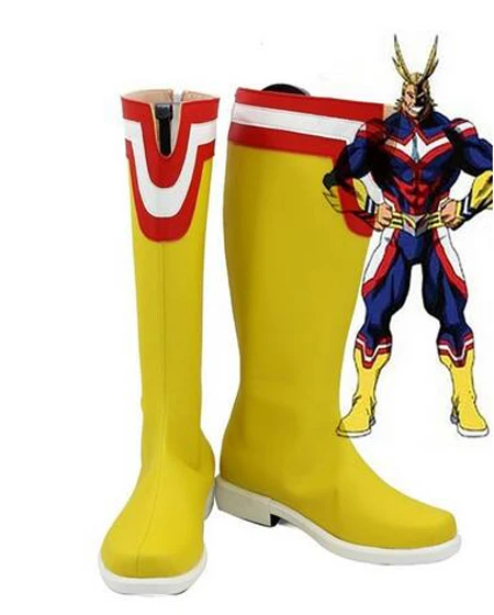 

My Hero Academia Cosplay Shoes All Might Boots Halloween Cosplay Props Shoes
