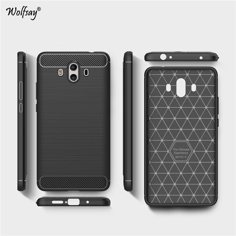 Чехол для huawei mate 10 Wolfsay чехлы мягкий прочный бронированный чехол из ТПУ Coque |