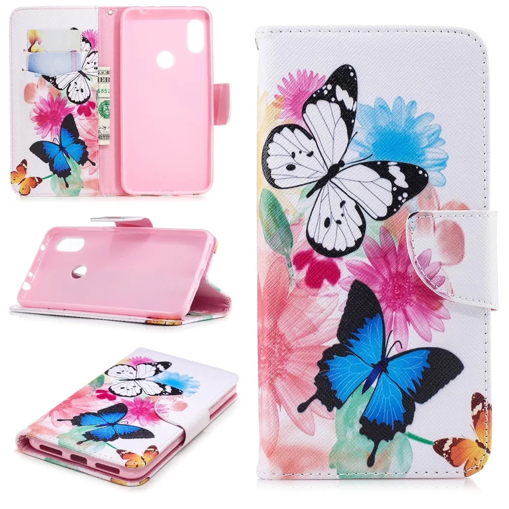 Чехол-бумажник для coque Xiaomi Redmi Note 6 чехол Mi A2 Lite / 8 Etui fundas Telefoon Hoesjes | Мобильные