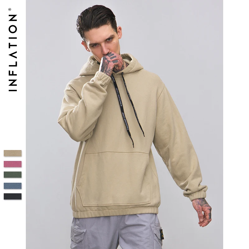 INFLATION 2020 Осень Зима Новый Мужчины Женщины хип хоп Уличная одежда пуловер