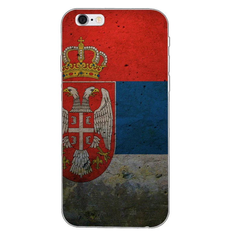 Флаг сербии мягкий, силиконовый, из ТПУ чехол для телефона для Apple Iphone 4 4s 5 5S 5C SE 6 6s плюс 7 7 plus 8 8 plus X