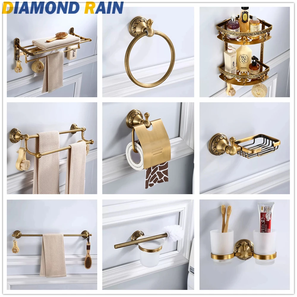2019 Новый Античный Матовый бронзовый набор оборудования для ванны настенный