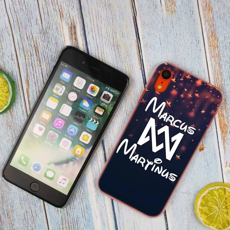 Маркус Мартинус Горячая Мода Прозрачный жесткий чехол для телефона iPhone X XS Max XR 8 7 6
