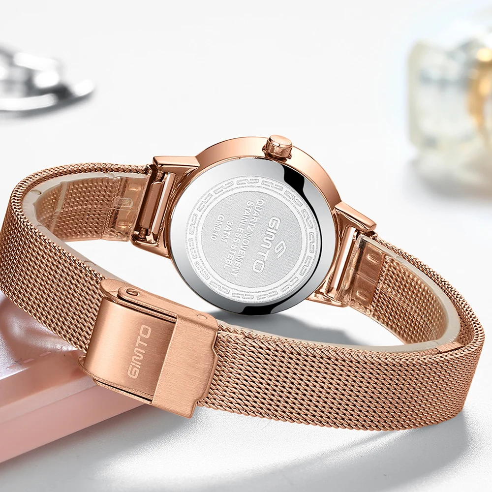 2018 розовое золото браслет Кристалл женские часы люксовый бренд горный хрусталь