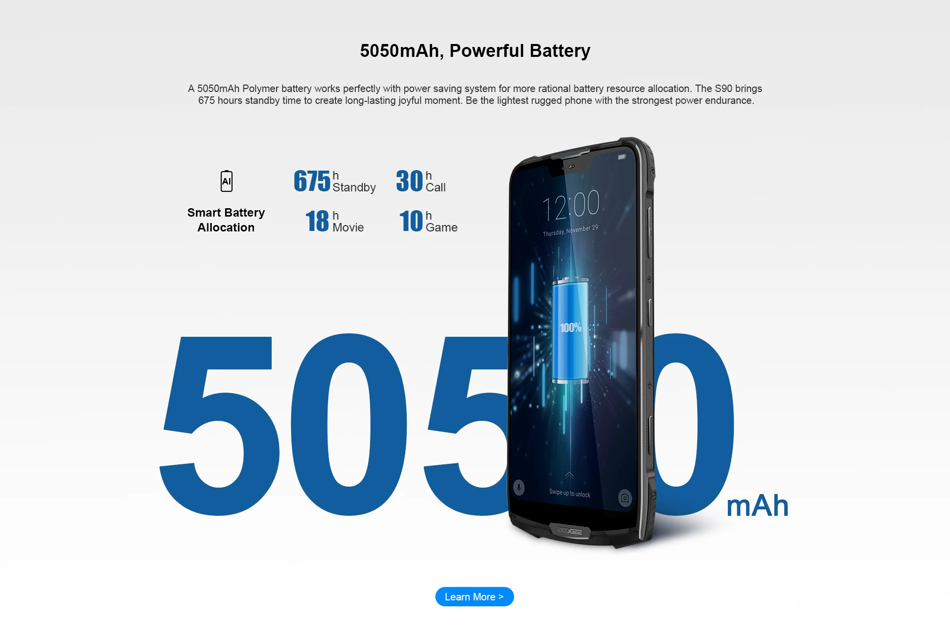 DOOGEE S90 Стандартный прочный мобильный телефон GSM/WCDMA/LTE 6,18 дюймовый смартфон IP68/IP69K 5050 мАч Helio P60 Восьмиядерный 6 ГБ 128 ГБ