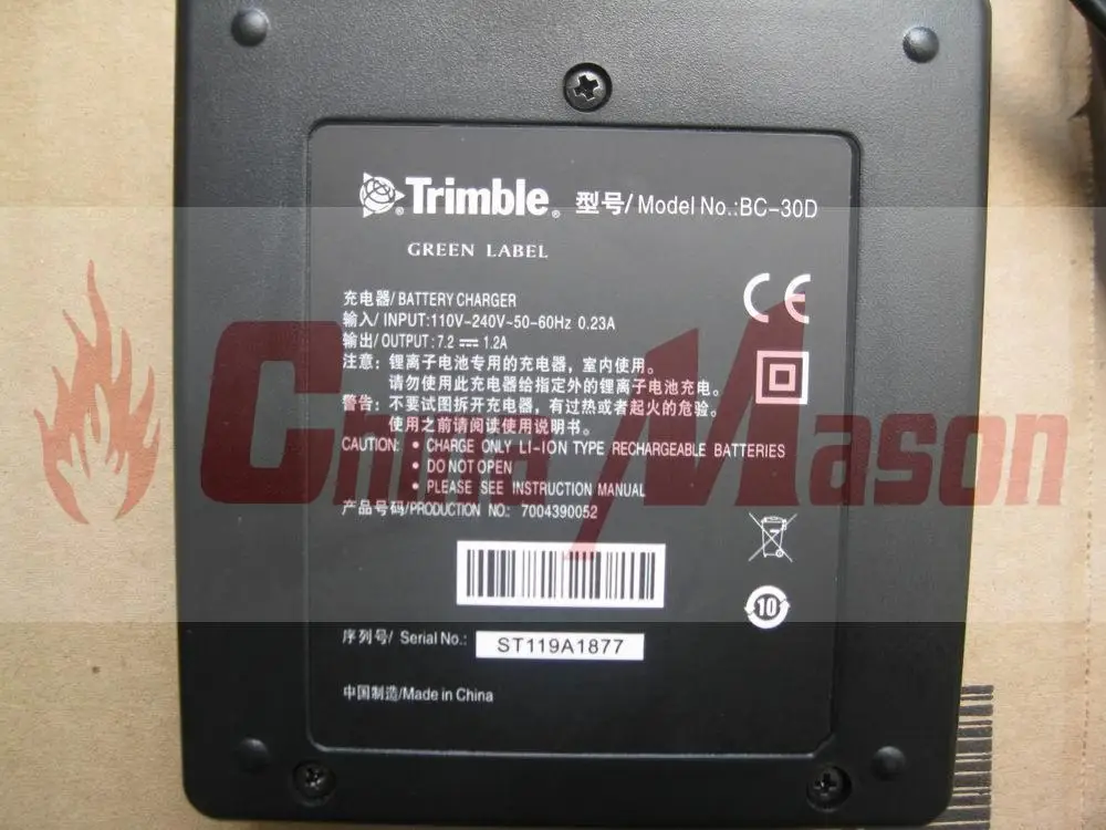 Зарядное устройство Trimble BC 30D для аккумуляторов 54344 и 92600 высокое качество