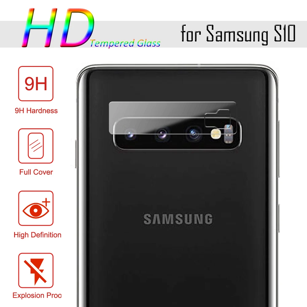 Закаленное стекло для камеры Samsung Galaxy S10 Plus S10e + S9 S8 M10 M20 M30 M40 пленка объектива HD