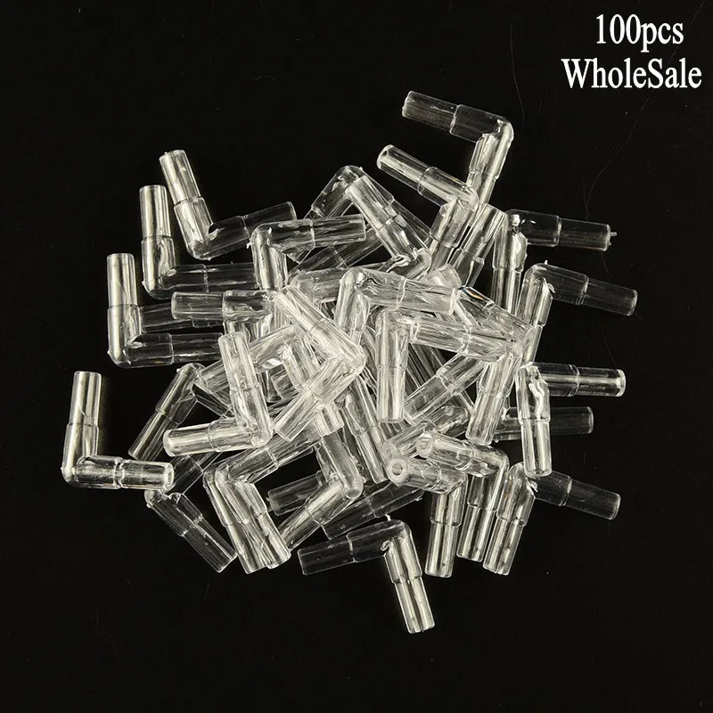 100 шт 4 мм l образные воздушные трубки для аквариума соединительные соединения