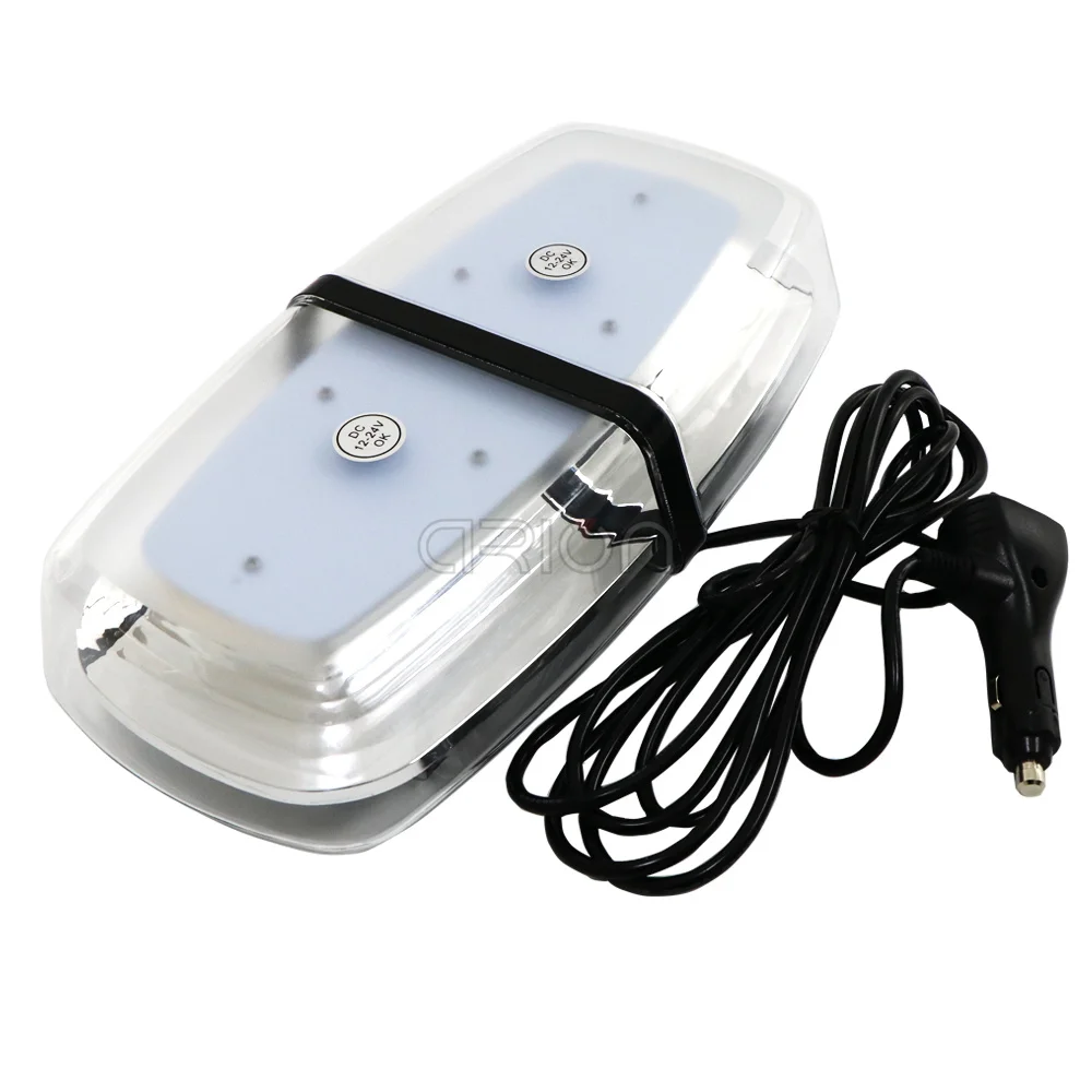 Crion Новые 72 светодиодный 5730 SMD автомобиля светящийся строб для машины, аварийный светильник AC/DC 12V 24V СВЕТОДИОДНЫЙ грузовик полицейские, пожарные Аварийные огни Янтарный