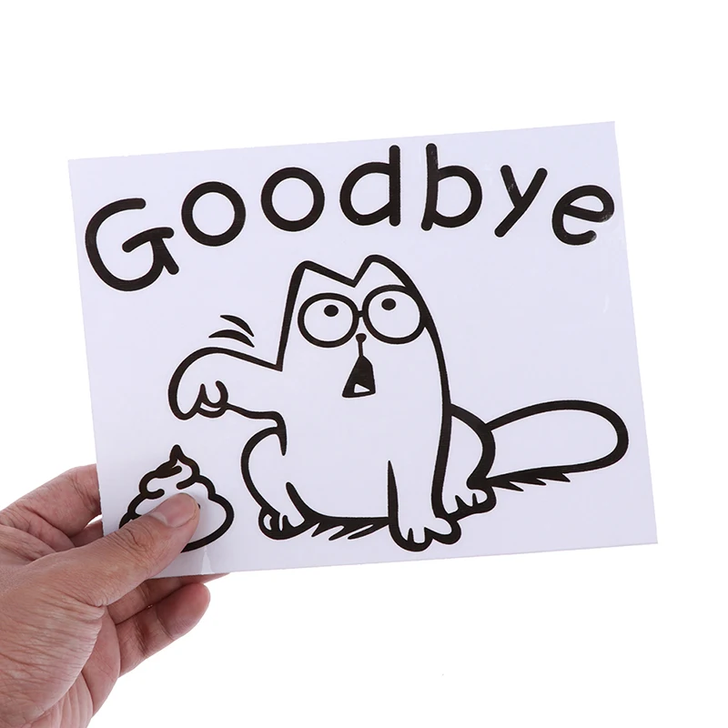 Наклейка для сиденья унитаза забавная черная кошка ванная комната автомобильный