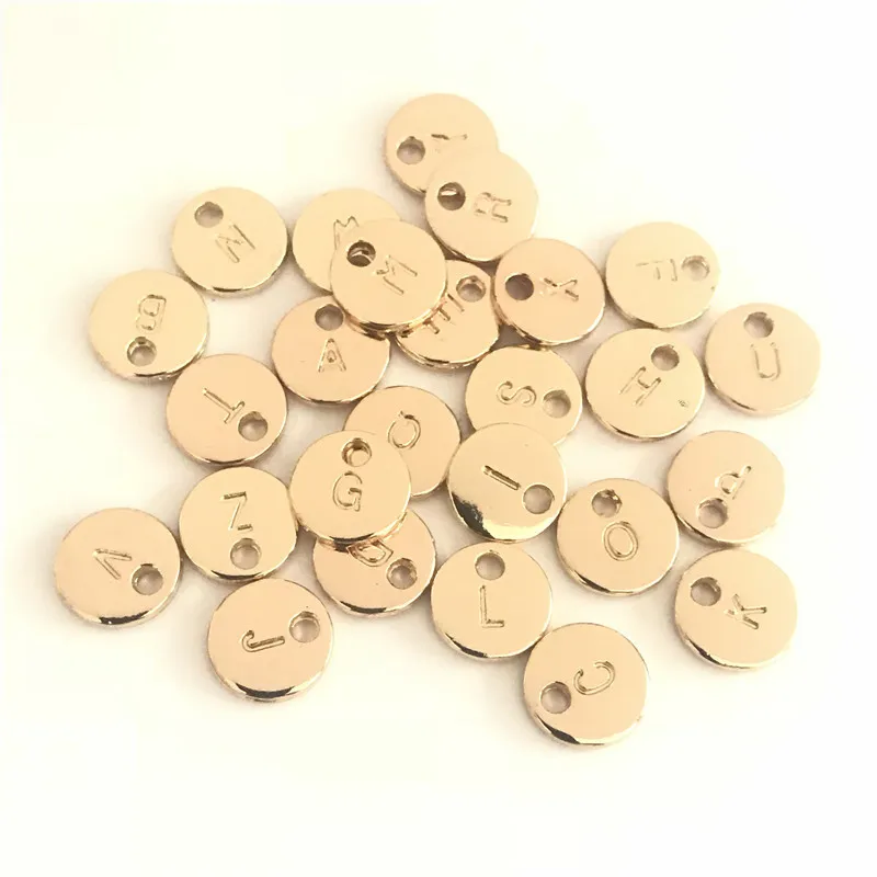 Горячая продажа 26 шт (A ~ Z)/лот многоцветные двухсторонние Diy 10 мм Inital буквы Алфавит