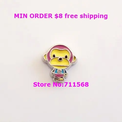 С принтом обезьяна парящее украшение персонаж комиксов медальон очарование для