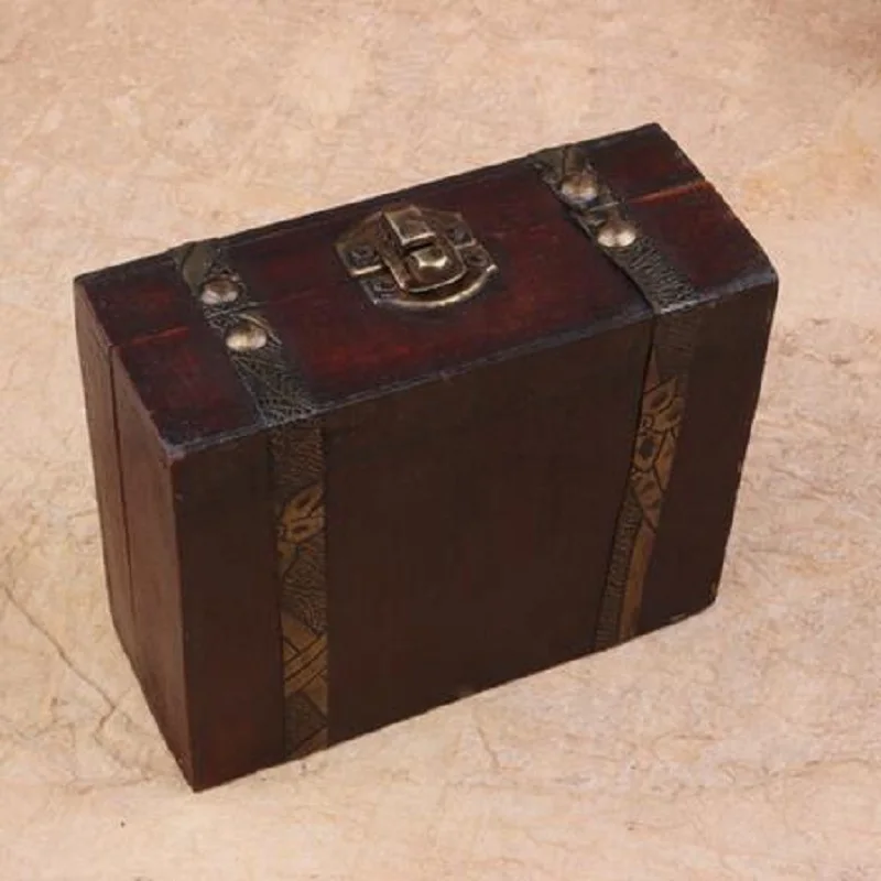 2017 деревянная шкатулка для хранения Организатор мини Винтаж коробка Цепочки и