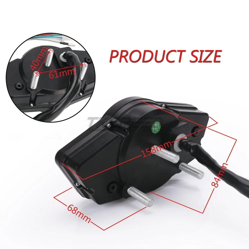 Бесплатная доставка цифровой одометр для мотоцикла с ЖК дисплеем спидометр