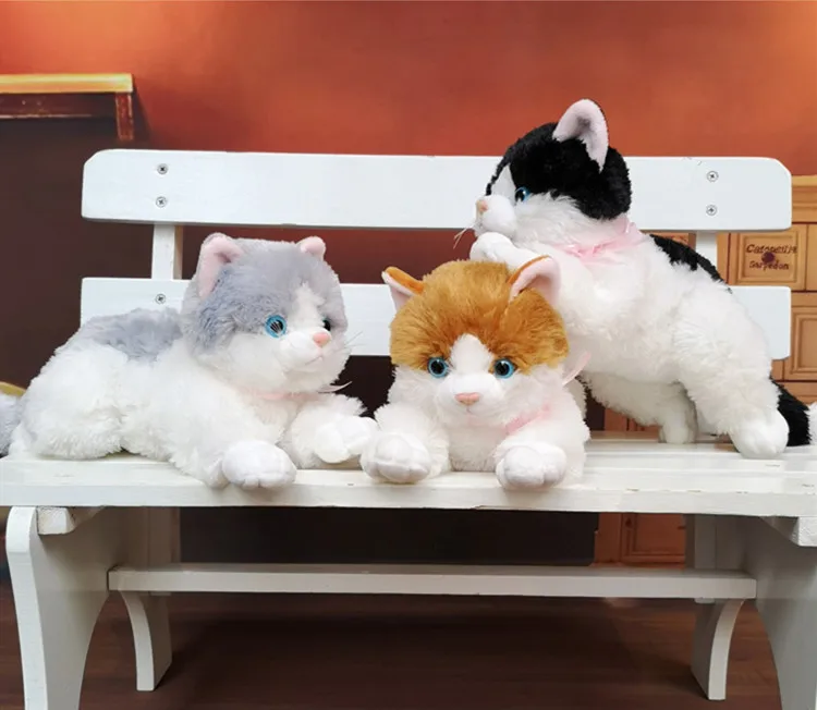 30 см моделирование кошка плюшевая игрушка сопутствующий спящий папа кошка мягкая подушка кукла День рождения Рождественский подарок