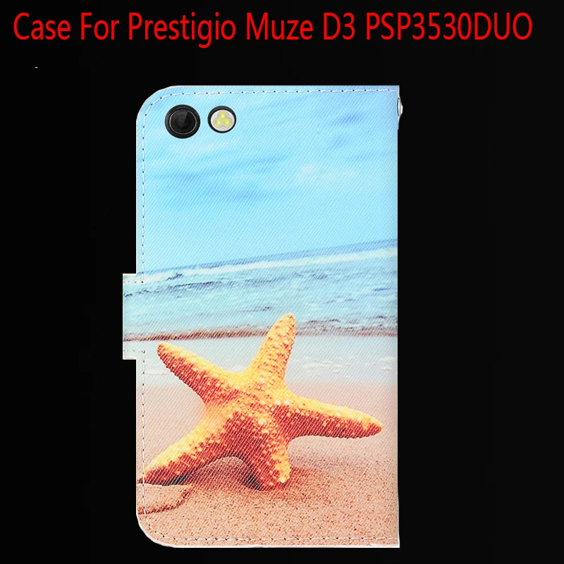 Модный роскошный защитный кожаный флип чехол для Prestigio Muze D3 PSP3530DUO