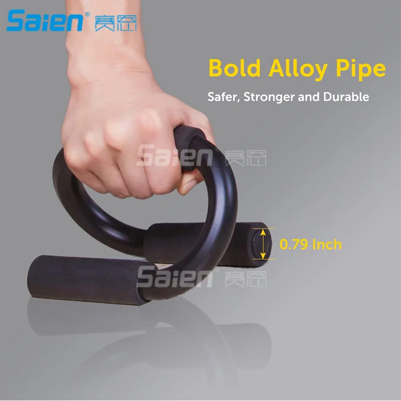 Сталь пуш ап бар мышечная Пушап стойки легкая атлетика с пенопластовыми мягкими