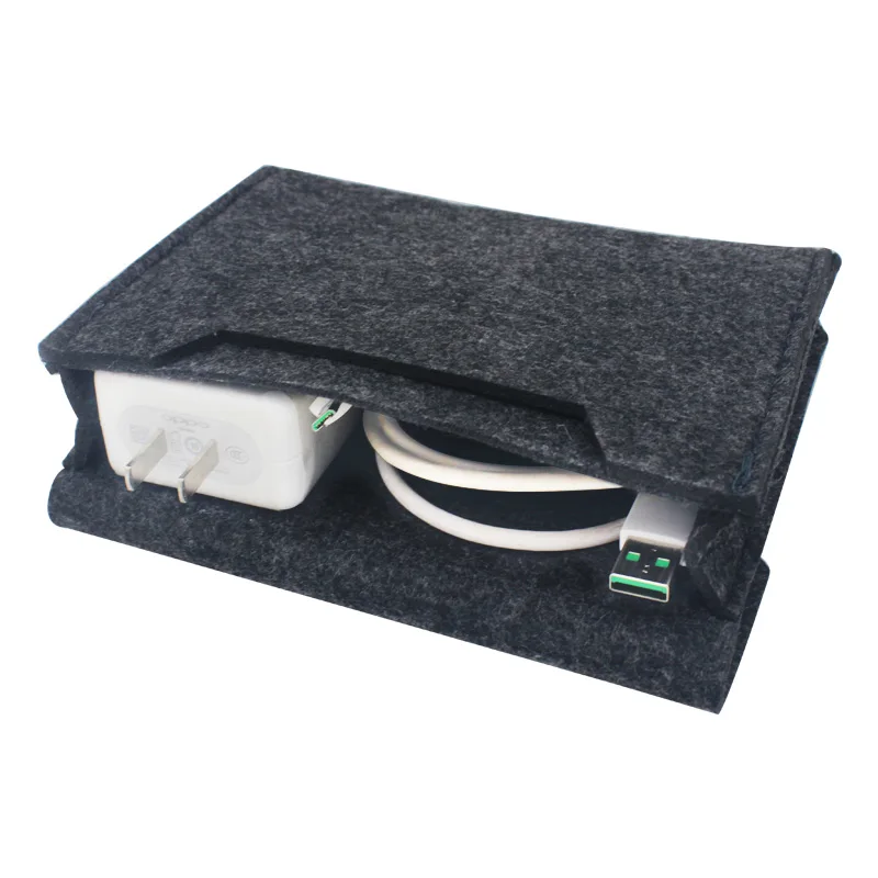 Домашняя Организация хранения Ключ Монета Пакет Мини войлочный мешок дорожный