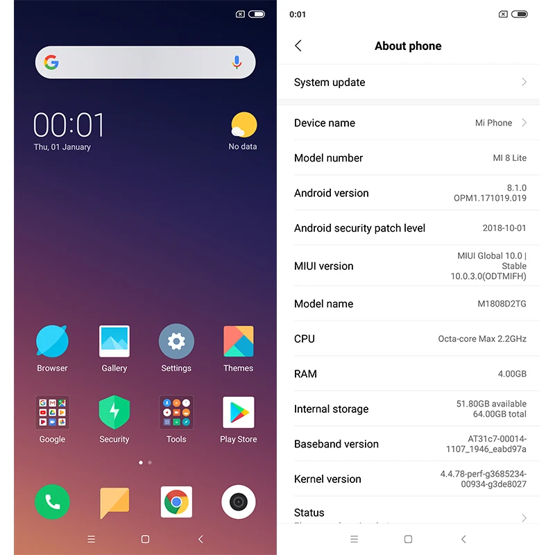 Xiaomi mi 8 Lite 4GB 64GB глобальная Версия Мобильный Snapdragon 660 Octa Core ror like Gradient Back Finish
