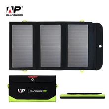 ALLPOWERS Portable Solar Panel Type-C USB 5V 21W With 10000mAh Power Bank Foldable Solar Battery Charger for iPhone iPad Xiaomi