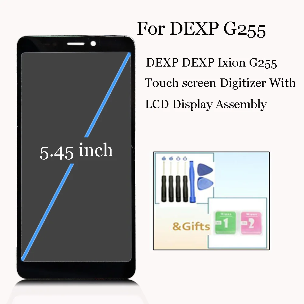 5 45 &quotНовый оригинальный для DEXP ixion G255/ G255 ЖК дисплей с сенсорным экраном цифровой