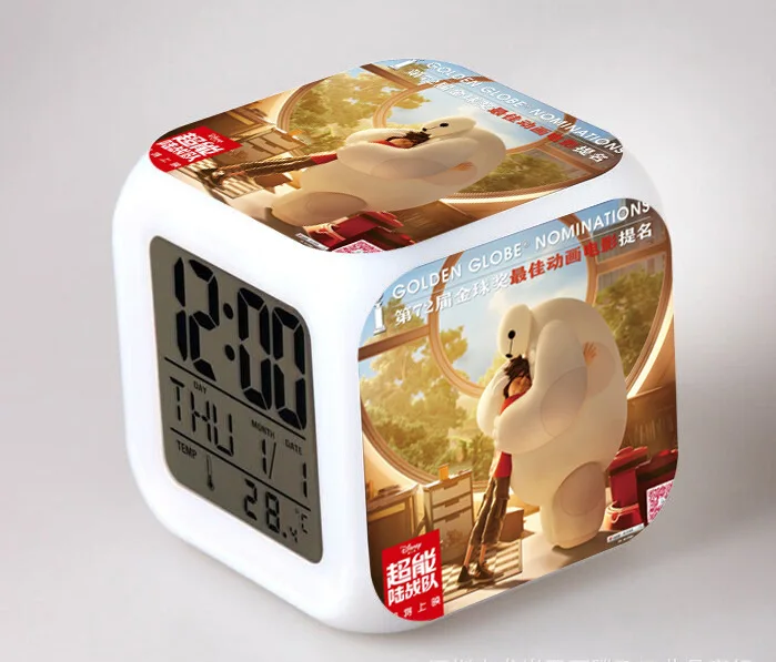 Супер супер корпус морской пехоты вокруг белый по уходу за детьми красочный цвет малый будильник S0001A|alarm clock