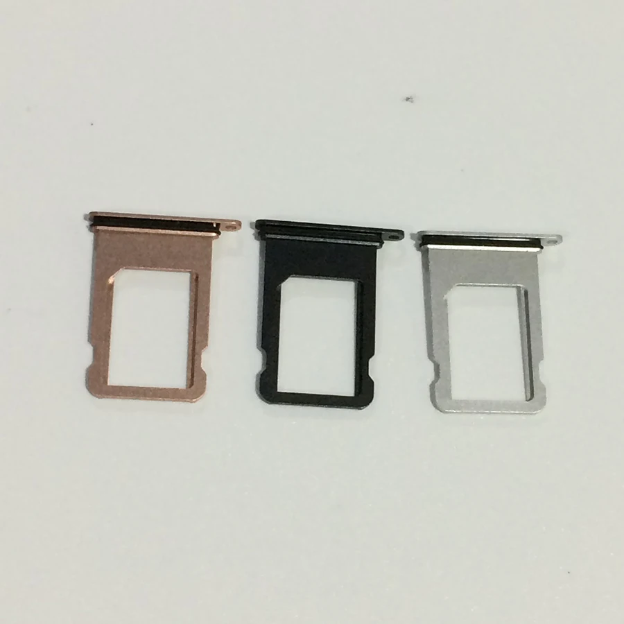 100 шт. для iPhone 8 Plus оригинальный новый держатель слота карт Nano Sim Золотой Черный