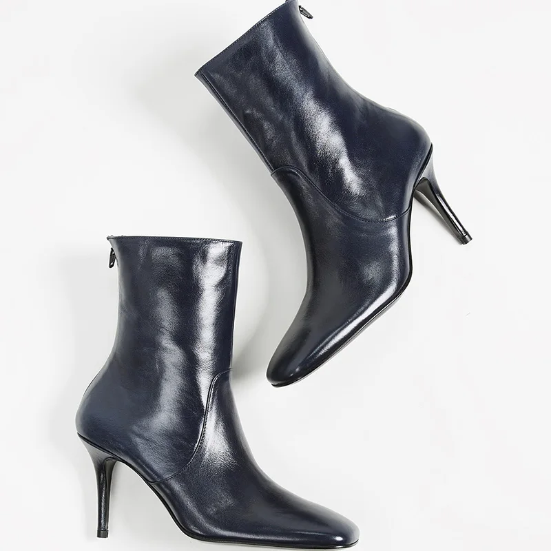 Женские ботинки из лакированной кожи для взрослых женские без шнуровки с