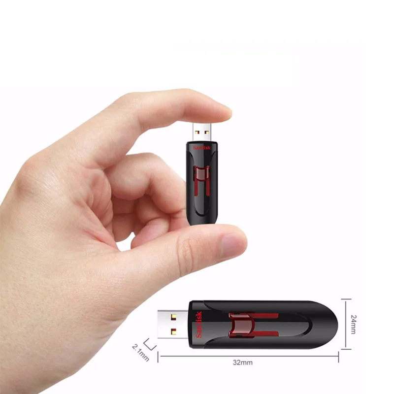 Двойной Флеш накопитель SanDisk флешки 16 Гб оперативной памяти 32 встроенной 64 ГБ 128 256
