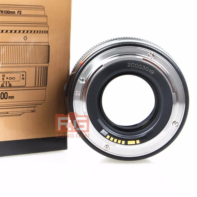 Светодиодная лампа для видеосъемки Yongnuo YN100mm F2 YN-100mm F2/C Средний Телеобъектив Объектив с фиксированным фокусным расстоянием объектив IS USM для Canon EF крепление 5D 5D Характеристическая вязкость полимера 1300D T6 760D 1300d 6d 600d 80d