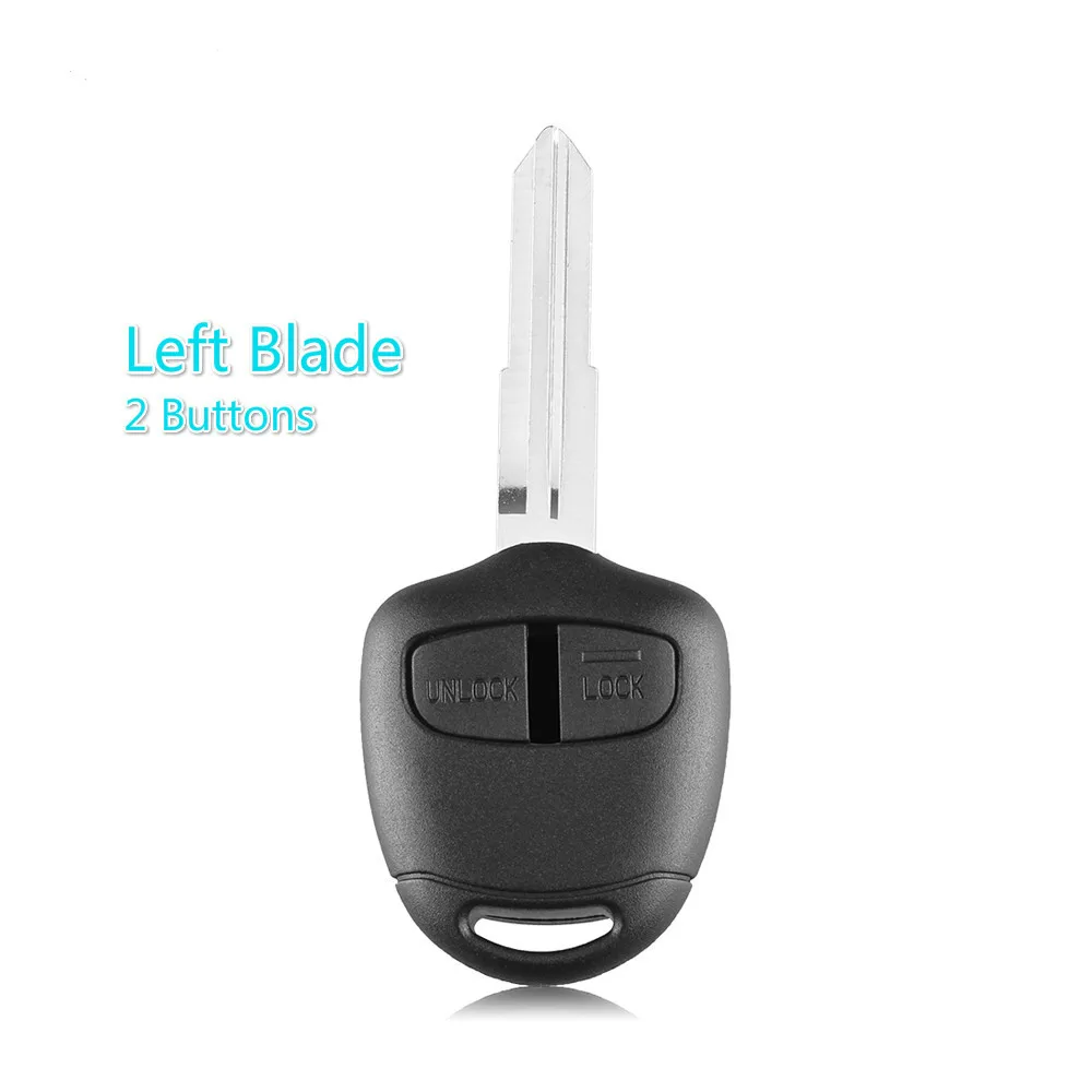 Left Blade Dandkey 2/3 кнопки дистанционного ключа автомобиля чехла для Защитные чехлы для сидений, сшитые специально для Mitsubishi Lancer EX Evolution Grandis Outlander оболочки MIT8/MIT11 лезвие - Цвет: Left Blade