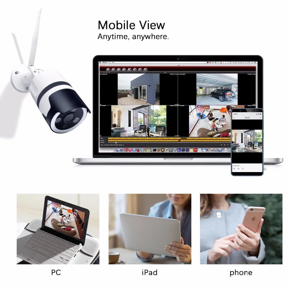 JOOAN камера видеонаблюдения wifi 1080P камеры видеонаблюдения ip камера P2P CCTV пулевидная камера наруэного наблюдения с MiscroSD слот для карт памяти Max 64G