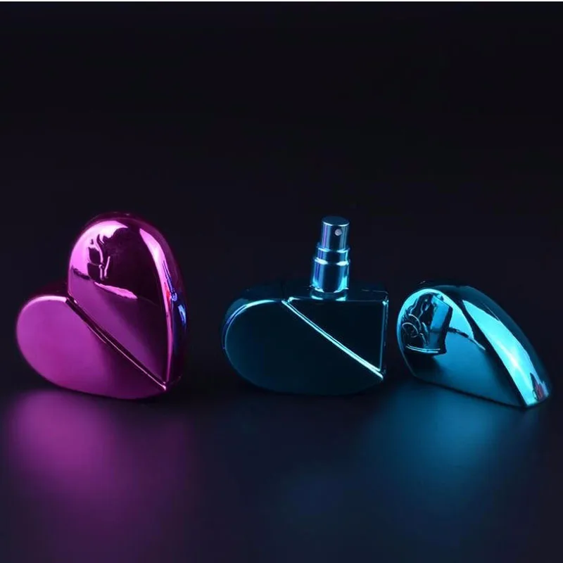 20 мл спрей пустая бутылка для духов дизайн сердца путешествия алюминиевый парфюм